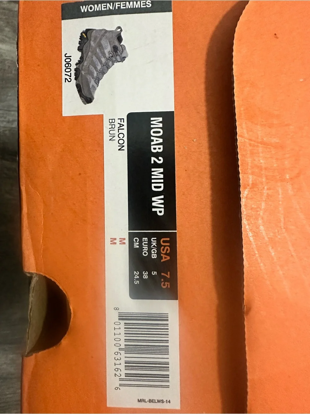 Merrell Wonen's Moab Hiking Boot - Gray